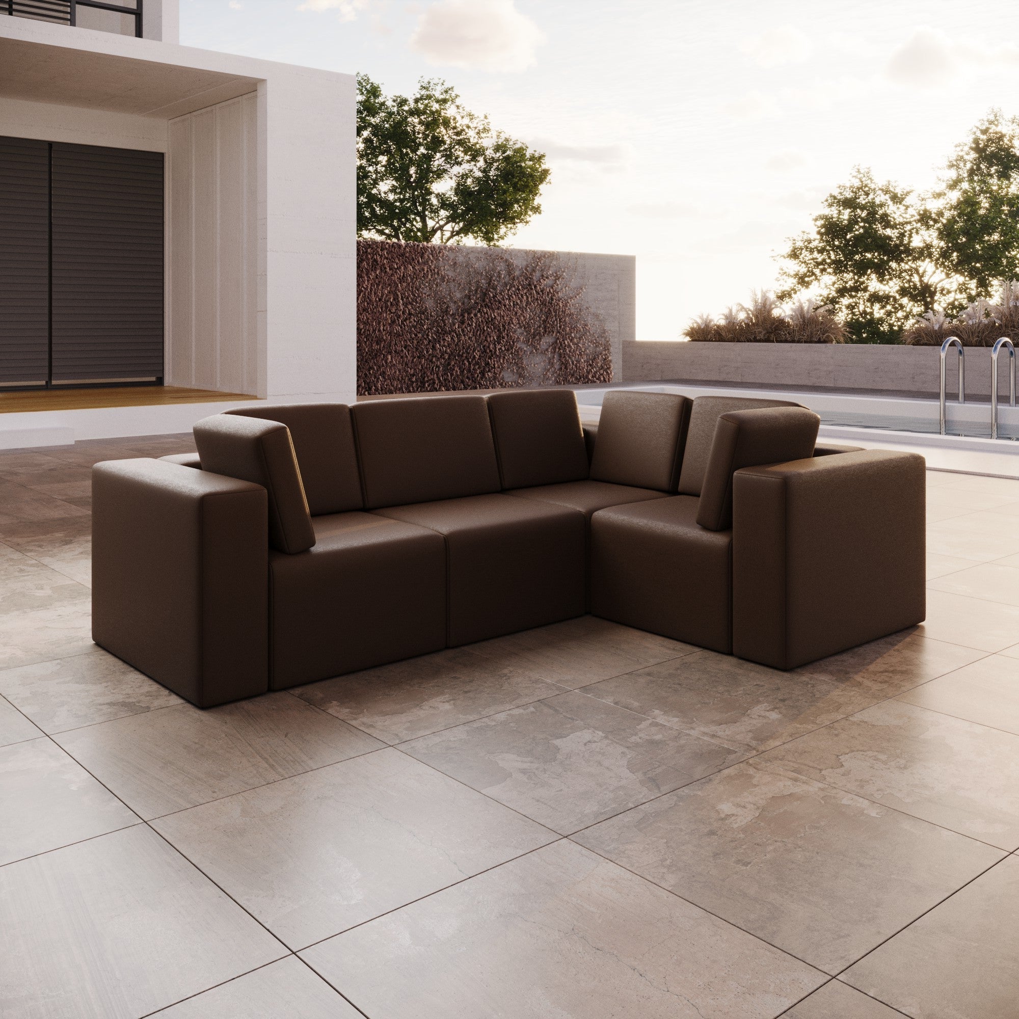 Modulares Gartensofa Eden L: Flexibles Outdoor Lounge Set für Ihren Garten