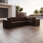 Lade das Bild in den Galerie-Viewer, Luxuriöses Modulares Gartensofa Eden L Maxi: Wetterfestes Ecksofa für Outdoor-Komfort
