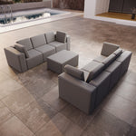 Lade das Bild in den Galerie-Viewer, Modulares Outdoor Lounge Sofa Set Eden – Wetterfest, Komfortabel, Vielseitig
