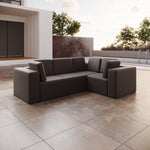 Lade das Bild in den Galerie-Viewer, Elegantes Modulares Gartensofa Eden L: Wetterfest, Flexibel für Luxuriöse Outdoor-Momente
