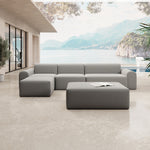 Lade das Bild in den Galerie-Viewer, Modernes Modulares Gartensofa Ecklounge mit Hocker – Flexible Outdoor Sitzgruppe Wetterfest Komfortabel
