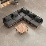 Lade das Bild in den Galerie-Viewer, Nouri Eckmodulgruppe III Aevora™ wetterfestes Garten-Sofa modular luxuriös
