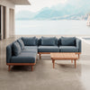 Nouri Modulare Ecksofa-Lounge-Gruppe für Outdoor Sunbrella Stoff Luxuriöse Gartenmöbel