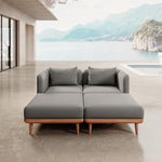 Lade das Bild in den Galerie-Viewer, Nouri Luxus Garten Lounge Set – Modulare Outdoor Relaxgruppe mit Sunbrella Stoff
