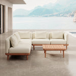 Lade das Bild in den Galerie-Viewer, Nouri Modulare Ecksofa-Lounge-Gruppe für Outdoor Sunbrella Stoff Luxuriöse Gartenmöbel
