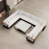 Vayla Luxus U-förmige Garten Wohnlandschaft – Robust, Wetterfest, Aluminiumtisch