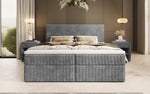 Lade das Bild in den Galerie-Viewer, Luxuriöses Cord-Boxspringbett mit Integriertem Stauraum: Ultimativer Schlafkomfort und Eleganz
