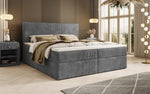 Lade das Bild in den Galerie-Viewer, Luxuriöses Cord-Boxspringbett mit Integriertem Stauraum: Ultimativer Schlafkomfort und Eleganz
