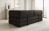 Luxuriöses "Lazy" 3-Sitzer Samt Designer Sofa mit Schlaffunktion und Stauraum