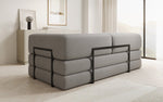 Lade das Bild in den Galerie-Viewer, Luxuriöses Designer Lazy 3-Sitzer Schlafsofa mit Bouclé-Stoff und Stauraum
