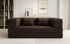 Luxuriöses Designer Lazy 3-Sitzer Schlafsofa mit Bouclé-Stoff und Stauraum