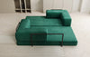 Luxuriöses "Lazy" 3-Sitzer Samt Designer Sofa mit Schlaffunktion und Stauraum