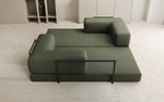 Lade das Bild in den Galerie-Viewer, Luxuriöses Designer Lazy 3-Sitzer Schlafsofa mit Stauraum in Bouclé
