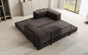 Luxuriöses "Lazy" 3-Sitzer Samt Designer Sofa mit Schlaffunktion und Stauraum