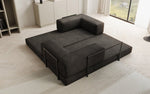 Lade das Bild in den Galerie-Viewer, Luxuriöses &quot;Lazy&quot; 3-Sitzer Samt Designer Sofa mit Schlaffunktion und Stauraum
