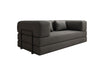 Luxuriöses Designer Lazy 3-Sitzer Schlafsofa mit Bouclé-Stoff und Stauraum
