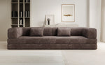 Lade das Bild in den Galerie-Viewer, Luxuriöses Designer Cord Sofa XXL: 3-Sitzer mit Schlaffunktion &amp; Stauraum
