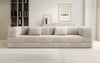 Luxuriöses Designer Cord Sofa XXL: 3-Sitzer mit Schlaffunktion & Stauraum