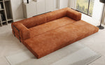 Lade das Bild in den Galerie-Viewer, Designer XXL Cord Sofa 3-Sitzer mit Schlaffunktion und Stauraum – Modern &amp; Gemütlich
