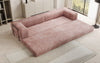 Luxuriöses Designer Cord Sofa XXL: 3-Sitzer mit Schlaffunktion & Stauraum