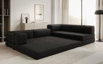 Lade das Bild in den Galerie-Viewer, Luxuriöses L-förmiges Bouclé-Sofa mit Schlaffunktion und Stauraum
