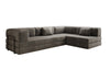 Luxuriöses L-förmiges Samt Designer Sofa mit Schlaffunktion und Stauraum