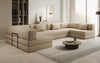 Luxuriöses Designer U-Sofa Lazy Bouclé: Modern, Gemütlich, Vielseitig, mit Schlaffunktion