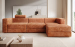Lade das Bild in den Galerie-Viewer, Modernes Ecksofa Stockholm aus Cord mit Stauraum und Schlaffunktion

