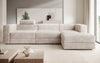 Modernes Ecksofa Stockholm aus Cord mit Stauraum und Schlaffunktion