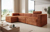 Modernes Ecksofa Stockholm aus Cord mit Stauraum und Schlaffunktion