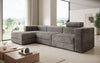 Modernes Ecksofa Stockholm aus Cord mit Stauraum und Schlaffunktion