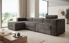 Modernes Ecksofa Stockholm aus Cord mit Stauraum und Schlaffunktion