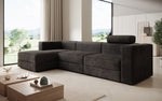 Lade das Bild in den Galerie-Viewer, Modernes Ecksofa Stockholm aus Cord mit Stauraum und Schlaffunktion
