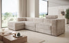 Modernes Ecksofa Stockholm aus Cord mit Stauraum und Schlaffunktion