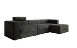 Lade das Bild in den Galerie-Viewer, Modernes Ecksofa Stockholm aus Cord mit Stauraum und Schlaffunktion
