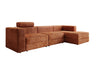 Modernes Ecksofa Stockholm aus Cord mit Stauraum und Schlaffunktion