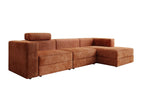 Lade das Bild in den Galerie-Viewer, Modernes Ecksofa Stockholm aus Cord mit Stauraum und Schlaffunktion

