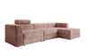 Modernes Ecksofa Stockholm aus Cord mit Stauraum und Schlaffunktion