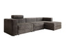 Modernes Ecksofa Stockholm aus Cord mit Stauraum und Schlaffunktion