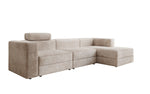 Lade das Bild in den Galerie-Viewer, Modernes Ecksofa Stockholm aus Cord mit Stauraum und Schlaffunktion
