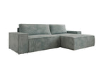 Lade das Bild in den Galerie-Viewer, Corino Designer Ecksofa aus Cordstoff mit Schlaffunktion und Klappfunktion
