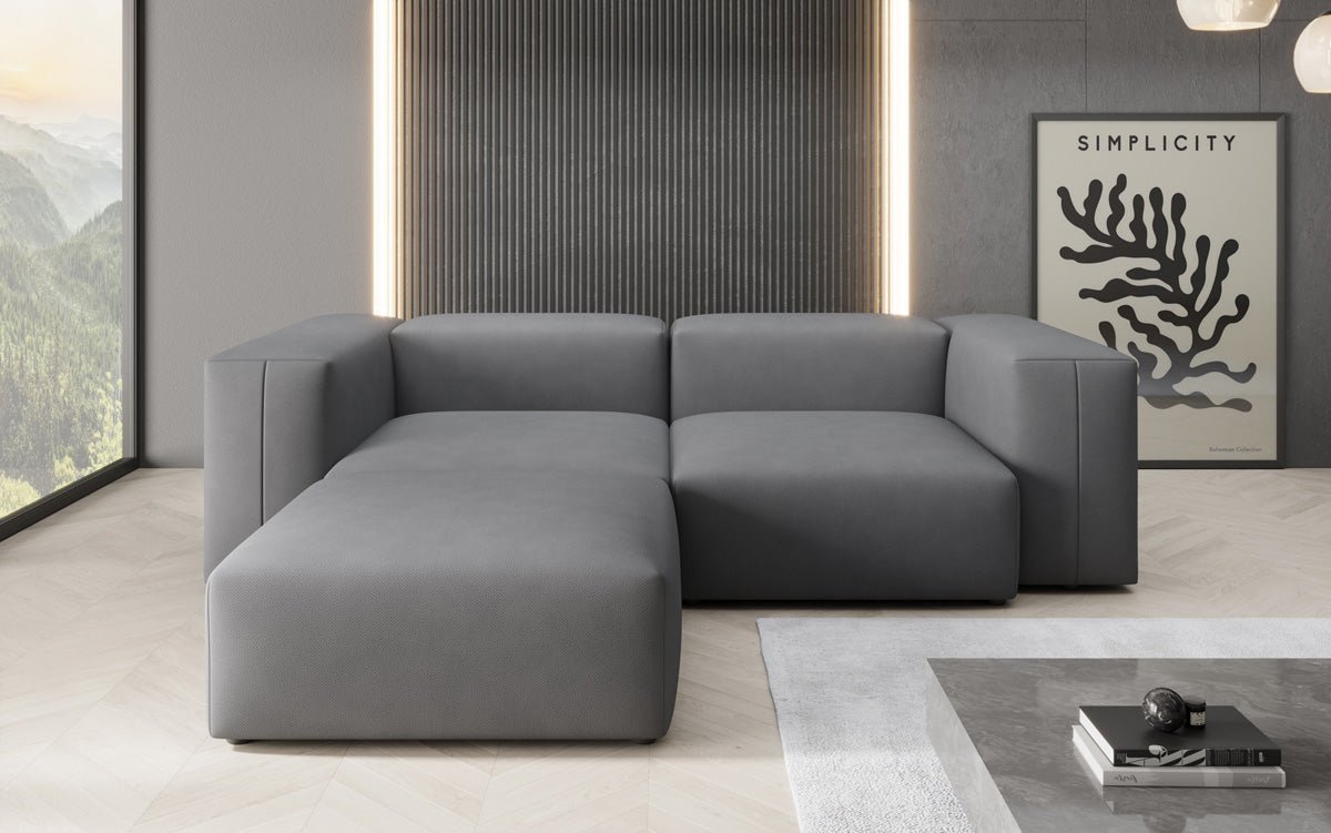Luxuriöses L-Sofa Snug Mini: Modernes Stoff-Ecksofa für Ihr Wohnzimmer