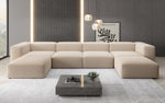 Lade das Bild in den Galerie-Viewer, Luxuriöses Bouclé U-Sofa: Modernes Design, Ultrakomfort für Ihr Wohnzimmer
