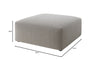 Luxuriöser Bouclé Beistellhocker Snug: Stilvoller Akzent, Robust & Vielseitig, 80cm Durchmesser