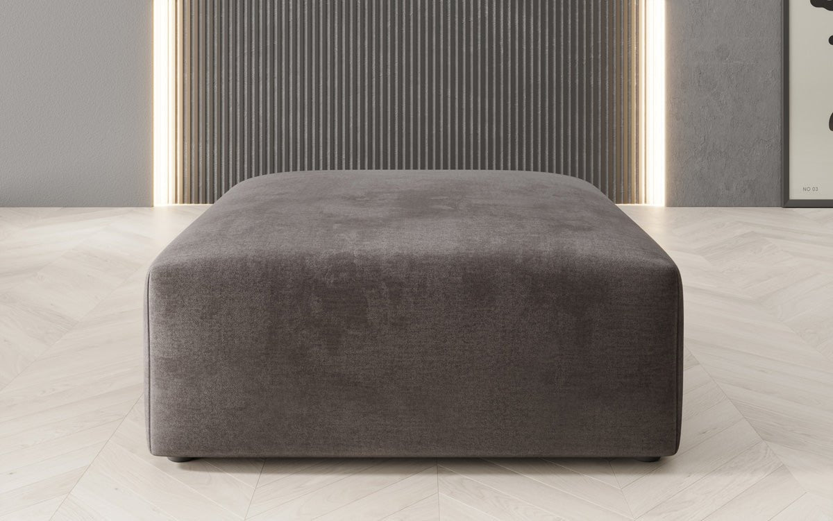 Runder Samt Beistellhocker Snug 80 cm – Gemütlich, Elegant & Modern