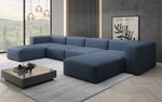 Lade das Bild in den Galerie-Viewer, Luxuriöses U-Sofa Snug, Modernes Design, Bequemer Stoffbezug, Viele Farben
