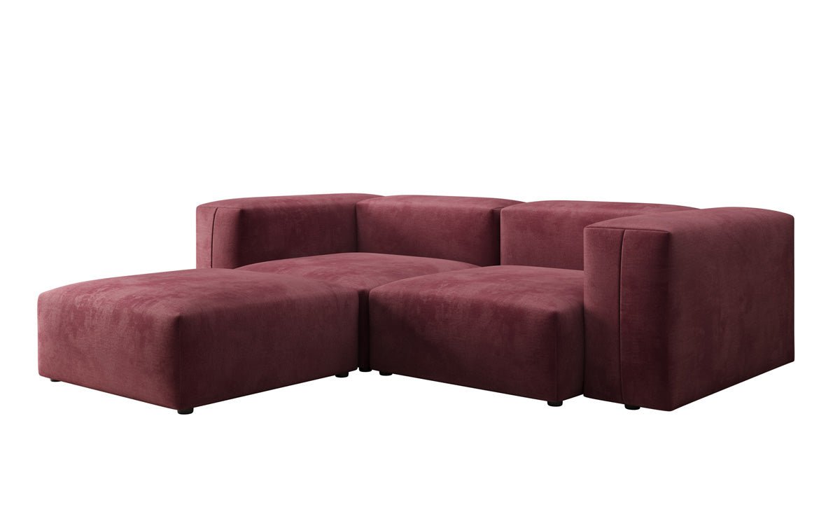 Luxuriöses L-Sofa Snug Mini Samt: Modulares Ecksofa für ultimativen Komfort