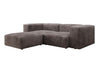 Gemütliches Designer L-Sofa Snug Mini aus Cordstoff für modernes Wohnen
