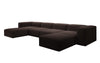 Luxuriöses U-Form Bouclé Designer Sofa: Gemütlich, Modern, Groß für Ihr Wohnzimmer