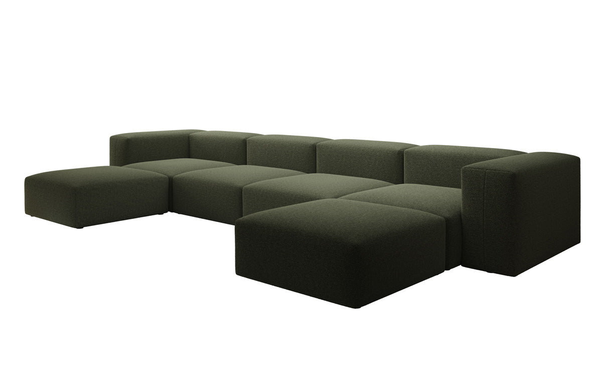 Luxuriöses U-Form Bouclé Designer Sofa: Gemütlich, Modern, Groß für Ihr Wohnzimmer
